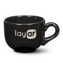 Caf&eacute;Clasp 16oz Deep Etch Ceramic Latte Mug