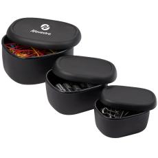 SilicoNest Trio Storage Set - Versatile & Stackable - Food Storage Containers