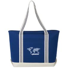 Seabreeze 20oz Canvas Zipper Tote - Tote Bags