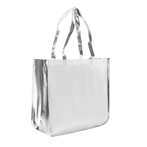 Bags - Tote Bags - GlitzGuard Metallic Trim Tote Bag