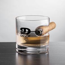 CigarSavor Crystal Whiskey Set 12oz - On the Rocks Glasses