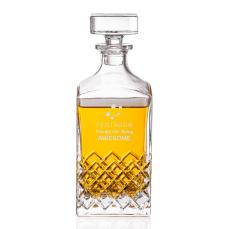 CrystalCraft 32oz Etched Decanter Set - Drinkware