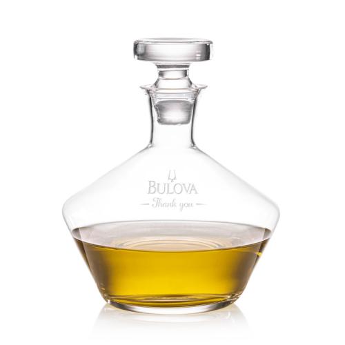 Drinkware - Barware - Decanters - CrystaLuxe 54oz Etched Decanter Set