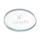 RoseClear Glass Coaster Quartet Set