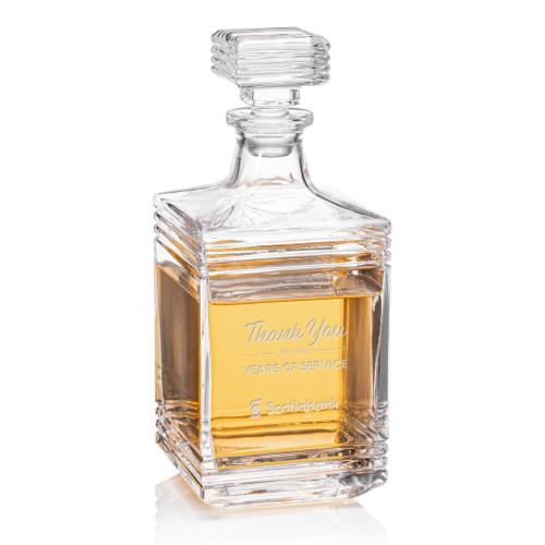 Drinkware - Barware - Decanters - Ribelle Crystal 30oz Decanter Set