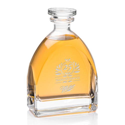 Drinkware - Barware - Decanters - Crystaluxe 25oz Elite Decanter Set