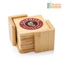 BambooRounder Luxe Coaster Set - Custom Print