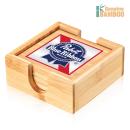 EcoGrain Bamboo Coasters - Set of 4