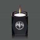 LumiCrystal Black Candle Set