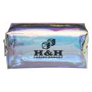 GlitzGlam Clear Iridescent Toiletry Pouch
