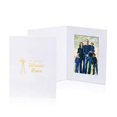 EleganceWave Foil Imprint White Frame - Home & Kitchen