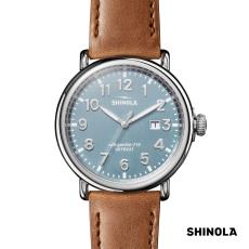 Shinola&reg; Runwell Watch - Stone Blue/Tan - Awards and Gifts