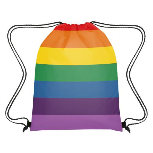 Bags - Drawstring Bags - Nylon & Polyester - RainbowWave Nylon Sports Sack