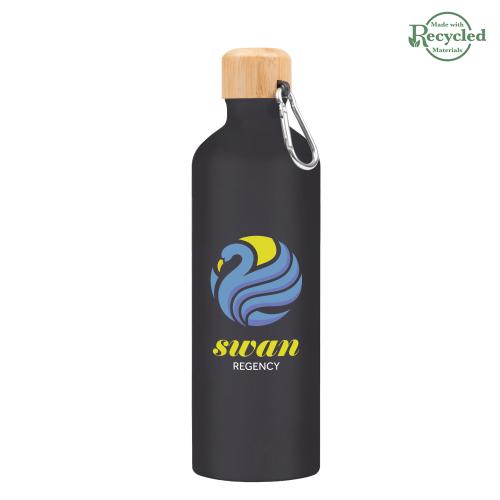 Drinkware - Metal Bottles - EcoTrek Bamboo-Lid Bike Bottle 25oz
