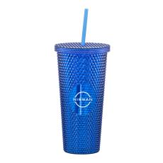 ChicSip Textured Elegance 21oz Tumbler with Straw - Drinkware
