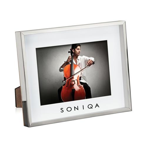 Home & Kitchen - Picture Frames - ShadowGleam Metal Frame - Silver Elegance