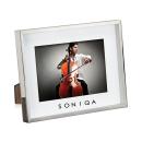 ShadowGleam Metal Frame - Silver Elegance