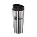 SleekSpillSafe 15oz Stainless Tumbler with Slide Lid