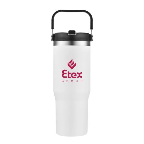 Drinkware - Tumblers - Travel Tumblers - SureGrip 30oz Stainless Sipper Mug with Handle