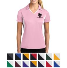 Sport-Tek&reg; Ladies Side Blocked Micropique Sport-Wick&reg; Polo - Short Sleeve Tees