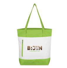 VividLime Polyester Zippie Tote - Bags