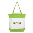 VividLime Polyester Zippie Tote