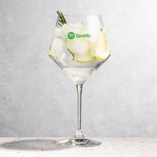 EleganceFlow 23oz Gold Rim Crystal Glass - Gin & Tonic Glasses