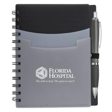 Tri-Pocket Notebook & Satin Pen - Desk & Office