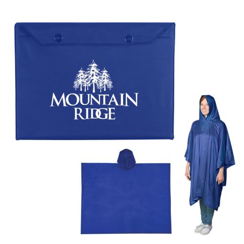 Sports & Outdoors - Rainguard PVC Poncho with Snap Pouch