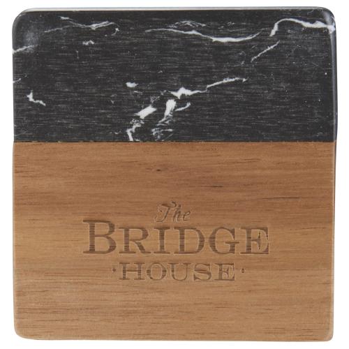 Drinkware - Barware - Coasters - Marbwood Elegance Coaster Set â Black