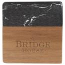 Marbwood Elegance Coaster Set â Black