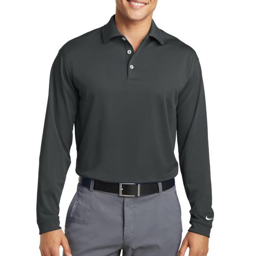 Apparel - Shirts - Polos - Nike Tall Long Sleeve Dri-FIT Stretch Tech Polo