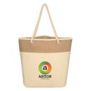 RopeWave Canvas Tote - Natural Elegance