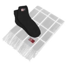 CozyNest Embroidered Blanket & Socks Set - Health & Wellness