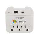HyperGear Multi Plug 5 Outlet Extender with USB-C &amp; USB Ports