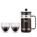 PureBrew Glass Press Set with 2 Cups