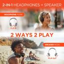 HyperGear Flip 2-in-1 Wireless Headphones + Speaker