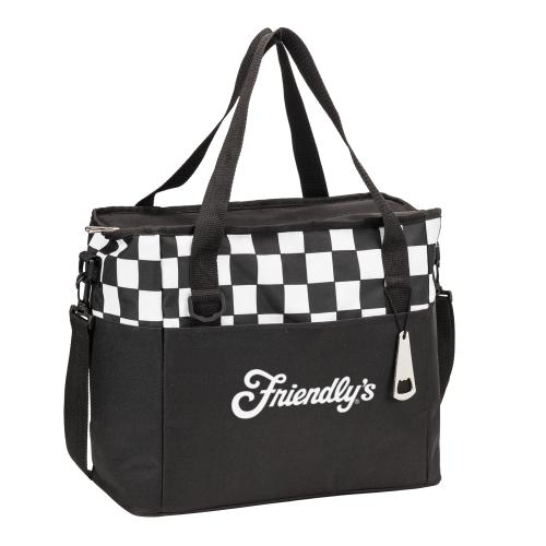 Bags - Cooler Bags - ChillMate Checkered Cooler Bag w/Opener