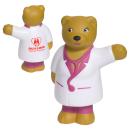 BearSoothe Nurse Stress Pal - Brown/White Print