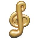 GleamNote Gold Stress Clef