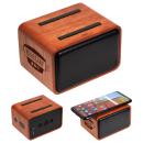 FSC&reg; Mahogany Wireless Speaker with Wireless Charger