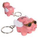 Pigasus Pink Stress Keychain