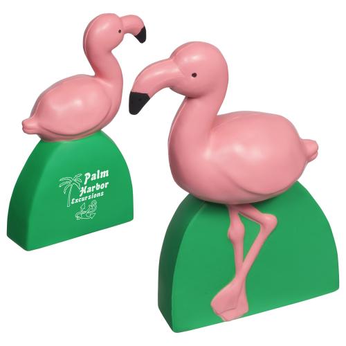 Toys & Novelties - Stress Relievers - Animals - Pink Plumi Stress Bird - Flamingo Form Relaxer