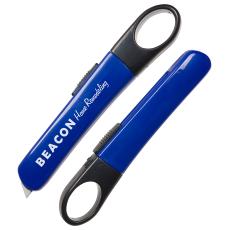 QuickSlide Safety Box Cutter - Tritan Blue/White - Auto & Tools