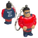 HeroGuard Stress Keychain - Red/Blue Promo