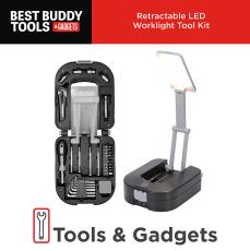 Best Buddy Tools ®  Retractable LED Worklight Tool Kit - Multi-Tools