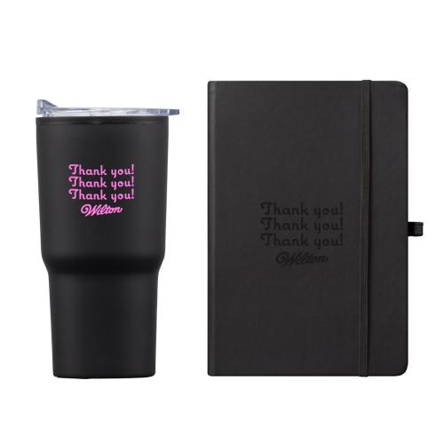 Desk & Office - Journals & Notebooks - Journal Gift Sets - Eccolo&reg; Cool Journal/Bexley Tumbler Gift Set