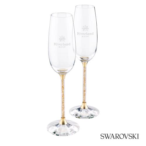 Drinkware - Barware - Champagne Flutes - Swarovski&reg; Crystalline Toasting Flutes (Set of 2)