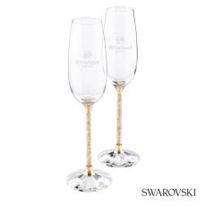 Swarovski&reg; Crystalline Toasting Flutes (Set of 2) - Champagne Flutes