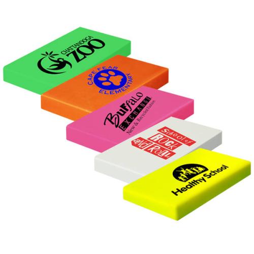Occasions - Breast Cancer Awareness - NeonBrite Rectangular Erasers - Child Safe